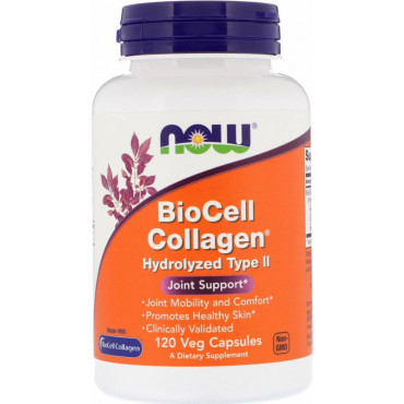 Now Foods BioCell Collagen Hydrolyzed Type II 120 vegcaps